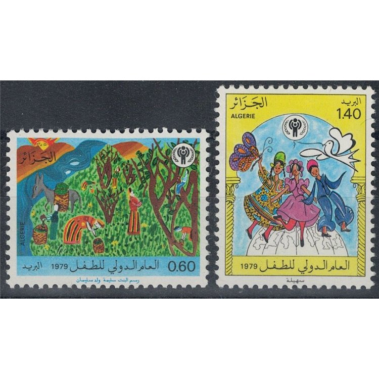 ALGERIA 1979 Anno Internazionale del Bambino 2v MNH**