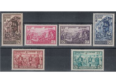 ALGERIA 1954 Pro earthquake victims of Orléansville 6v MNH**