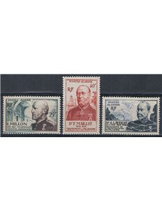 ALGERIA 1953 In onore del Corpo di Sanità Militare 3v MNH**