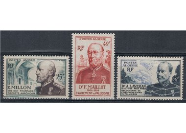 ALGERIA 1953 In onore del Corpo di Sanità Militare 3v MNH**