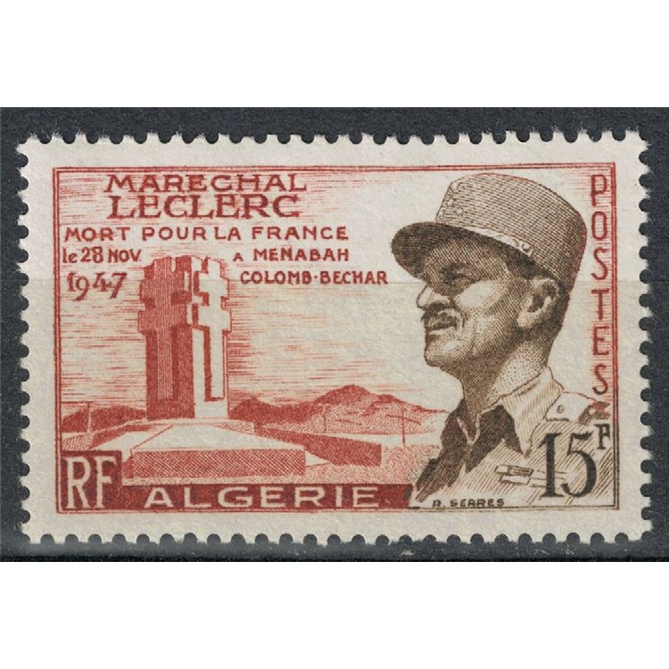 ALGERIA 1956 Marshal Leclerc MNH**