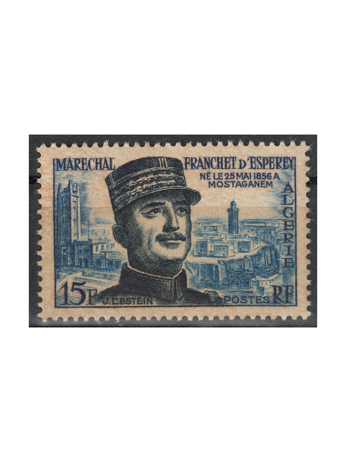 ALGERIA 1956 Marshal Franchet d'Esperey MNH**