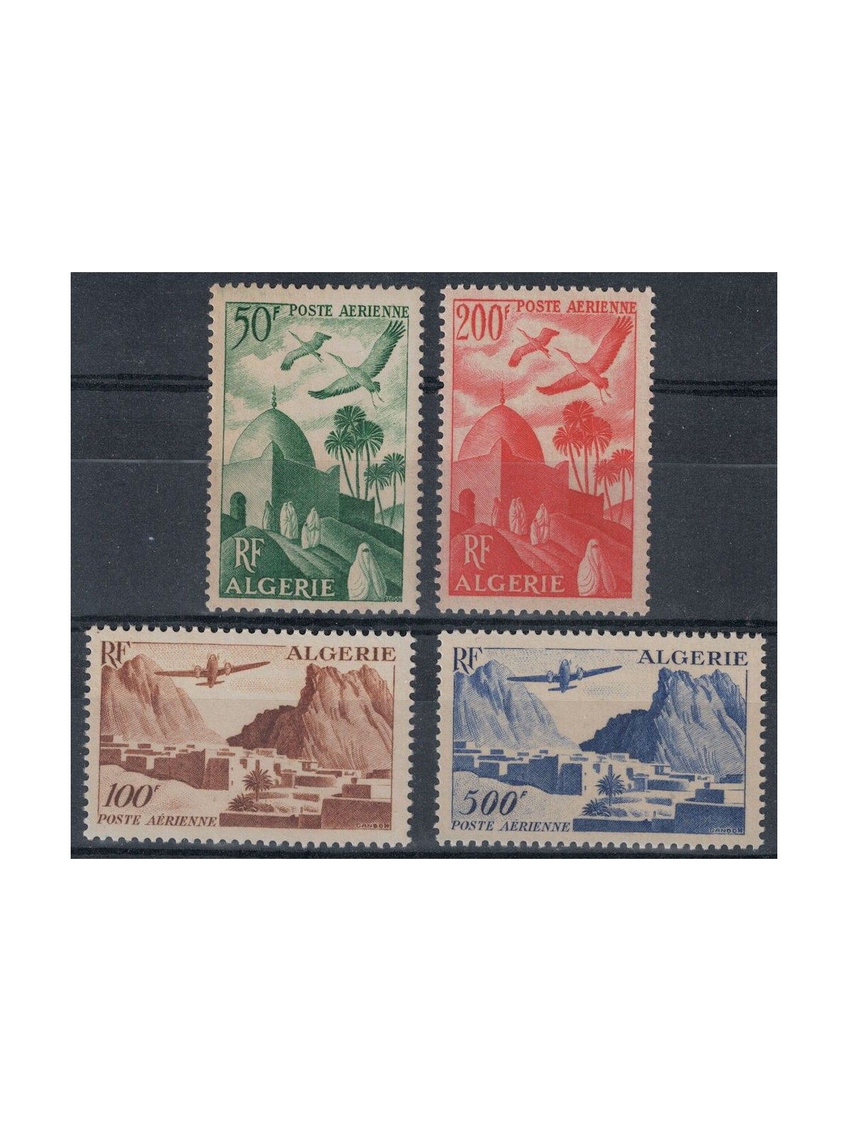 ALGERIA 1949-53 Posta aerea 4v MNH**