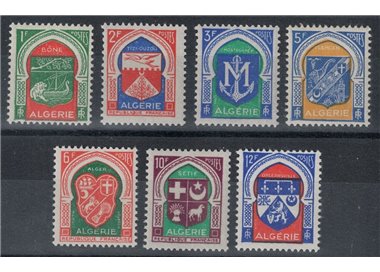 ALGERIA 1956-58 Stemmi di Città 7v MNH**