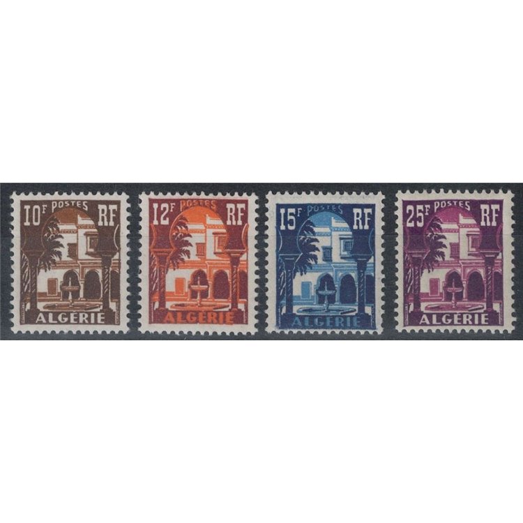 ALGERIA 1954-55 Cortile Moresco del Museo del Bardo 4v MNH**