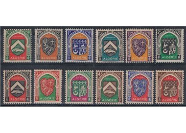ALGERIA 1947 City Coats of Arms 12v MNH**