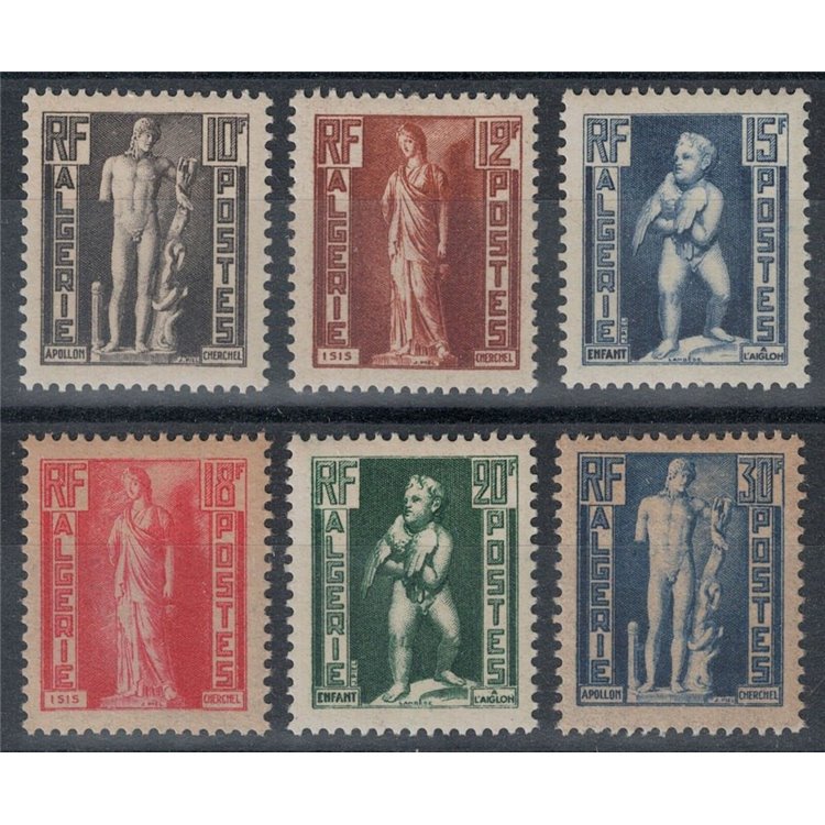 ALGERIA 1952 Statues 6v MNH**