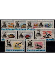 AJMAN 1965 Ordinary series (airmail) 9v MNH**
