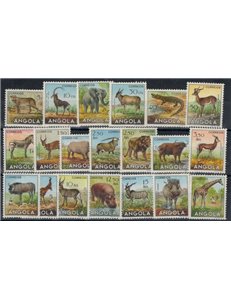 ANGOLA 1953 Fauna, Animali 20v MNH**