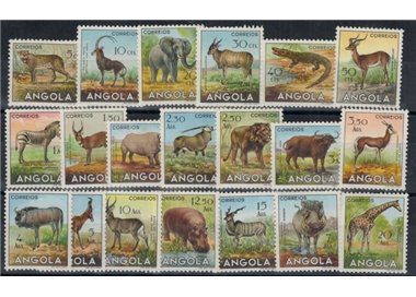 ANGOLA 1953 Fauna, Animali 20v MNH**