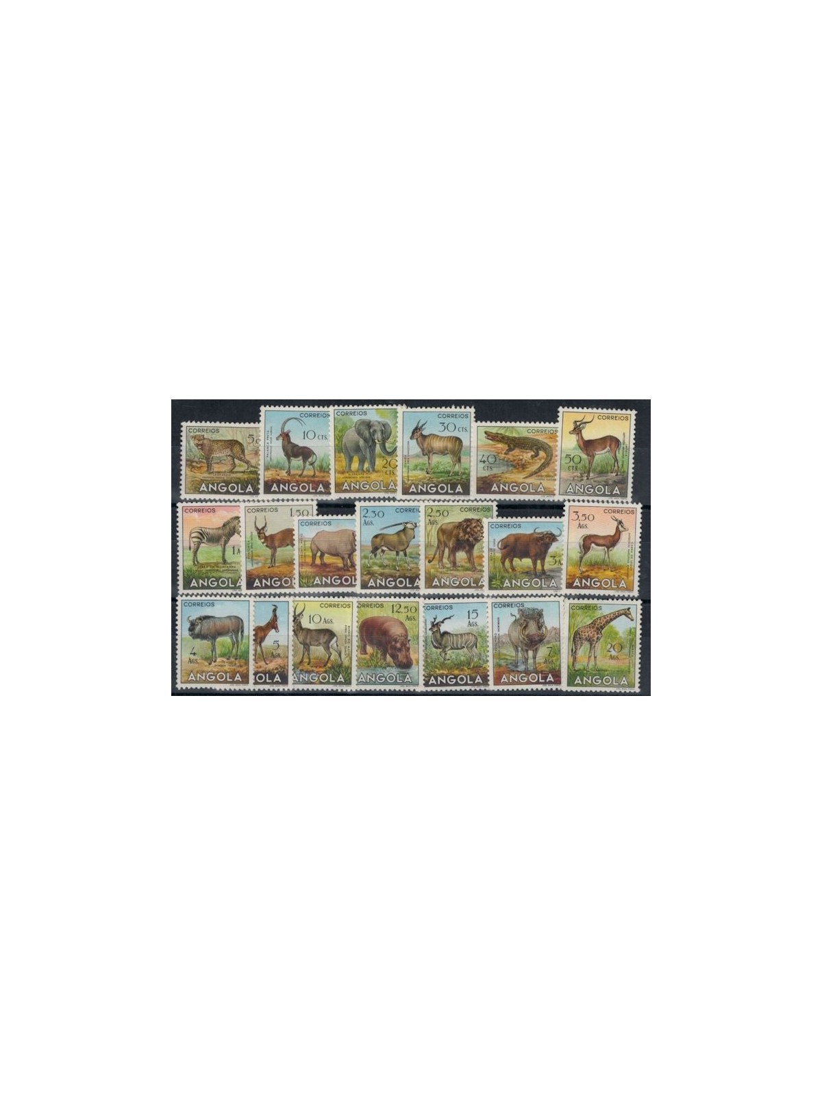ANGOLA 1953 Fauna, Animals 20v MNH**