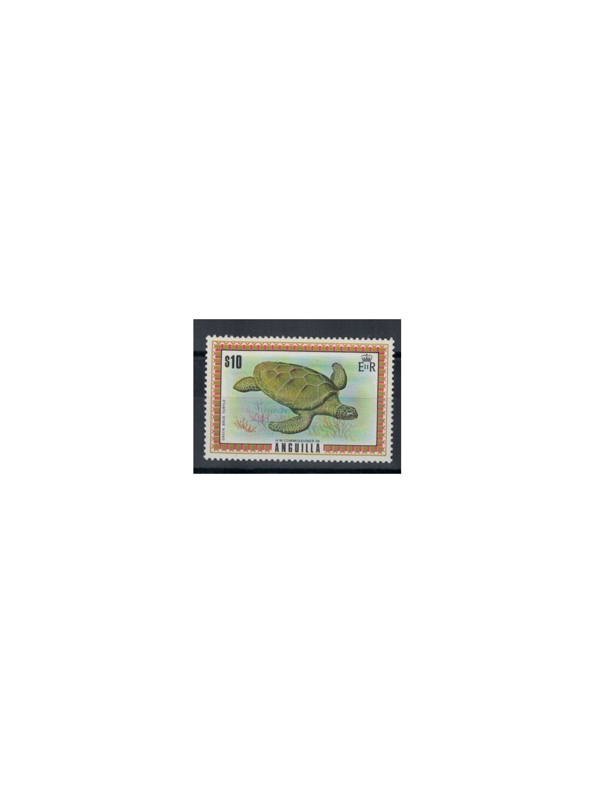 ANGUILLA 1975 Ordinary series, turtle MNH**