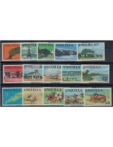 ANGUILLA 1967-68 Ordinary series 15v MNH**