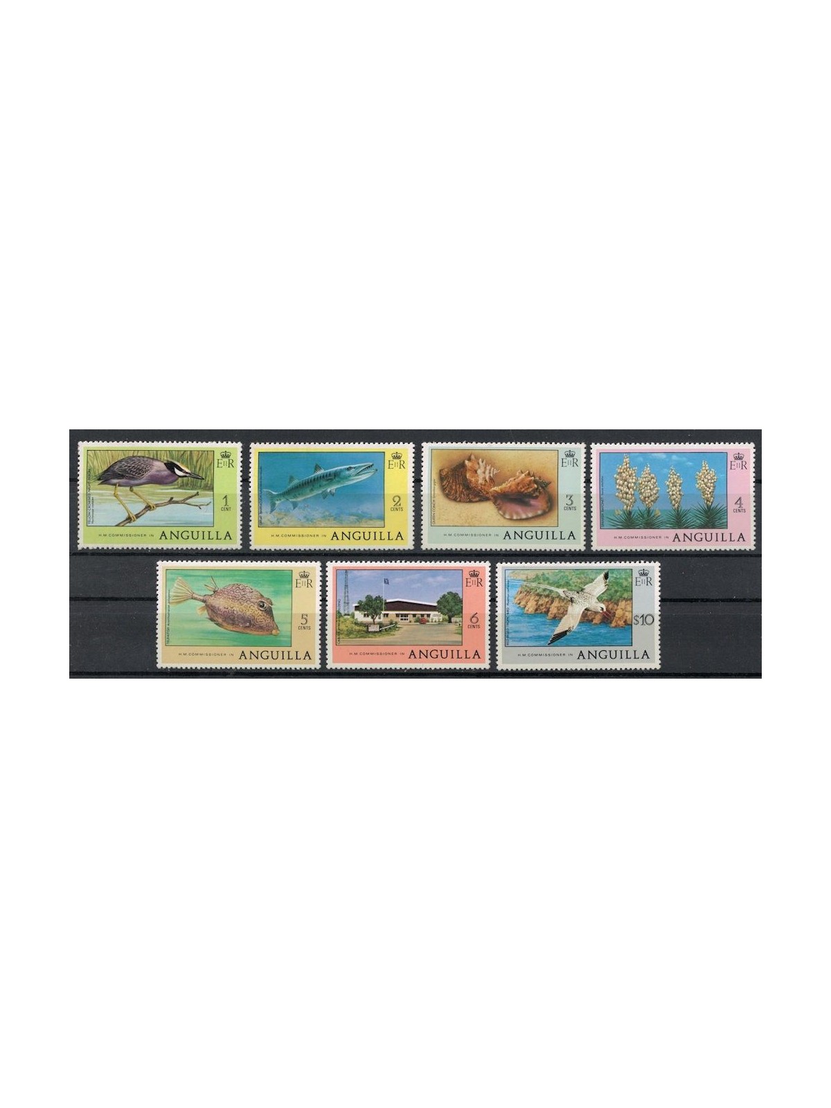 ANGUILLA 1977 Ordinary series 7v MNH**