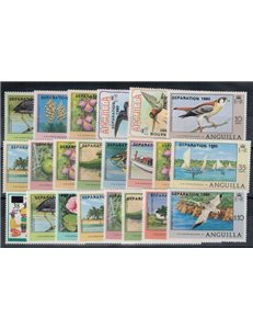 ANGUILLA 1980 Separation 22v MNH**