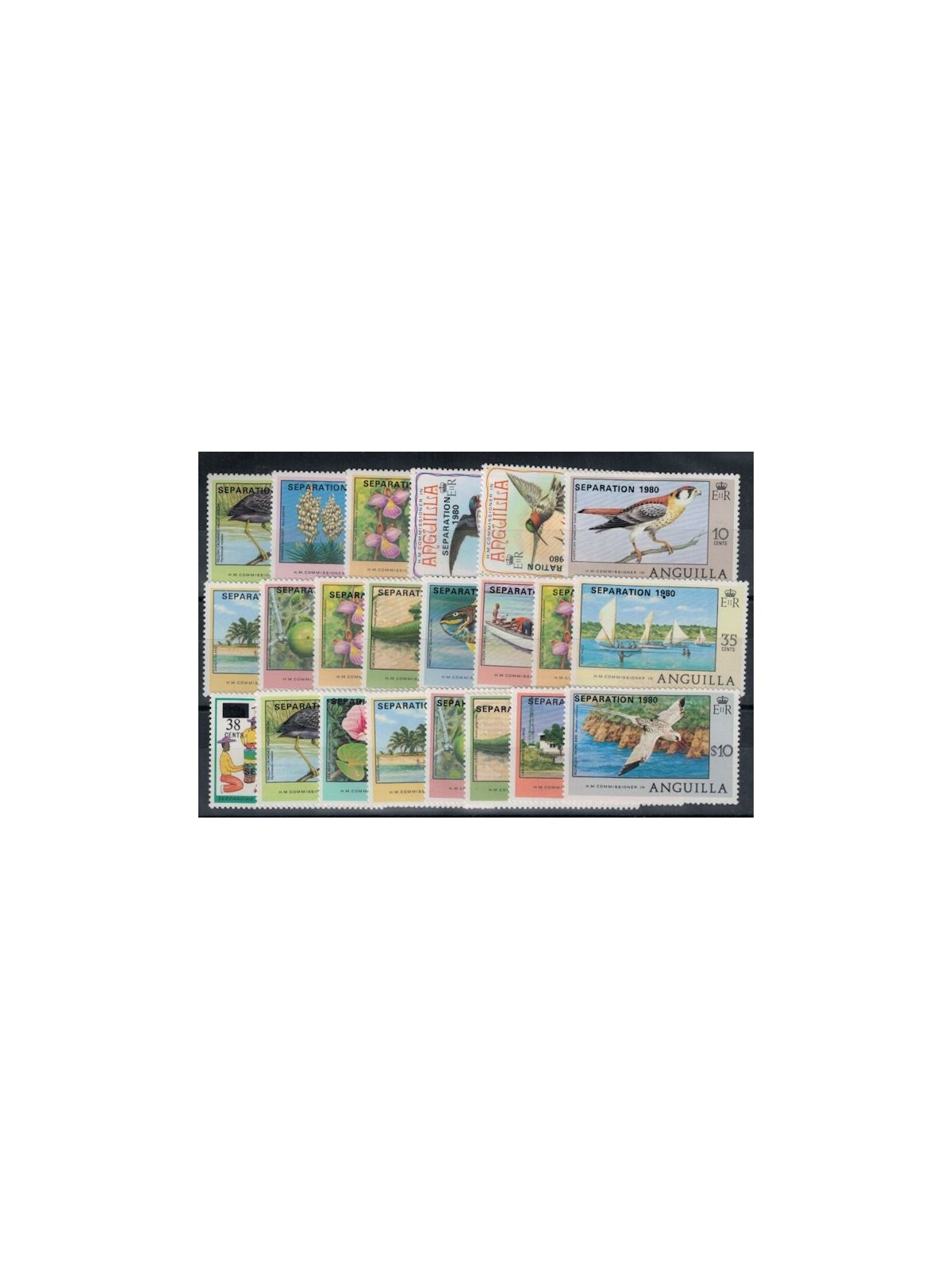 ANGUILLA 1980 Separation 22v MNH**