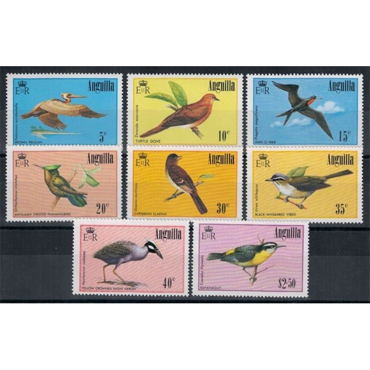 ANGUILLA 1985 Fauna, birds 8v MNH**