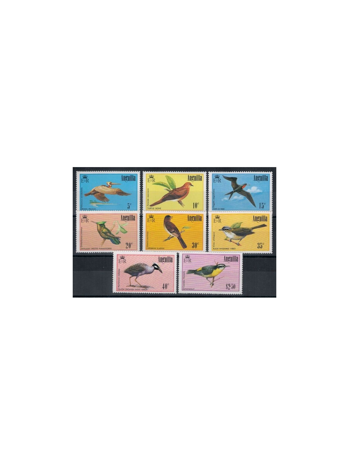 ANGUILLA 1985 Fauna, birds 8v MNH**