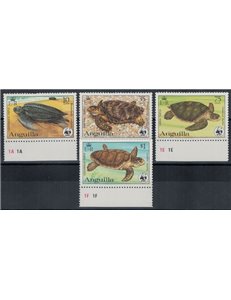 ANGUILLA 1983 Marine fauna, turtles 4v MNH**