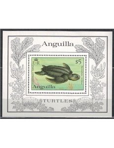ANGUILLA 1983 Marine fauna, turtles s/s MNH**