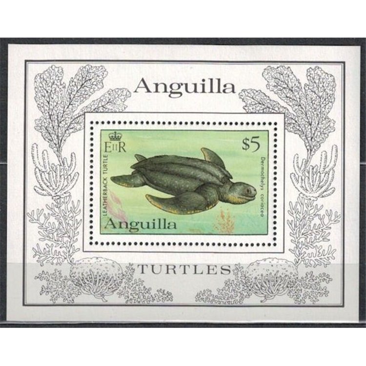ANGUILLA 1983 Marine fauna, turtles s/s MNH**