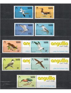 ANGUILLA 1985 Fauna, birds 9v MNH**