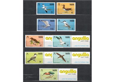 ANGUILLA 1985 Fauna, birds 9v MNH**