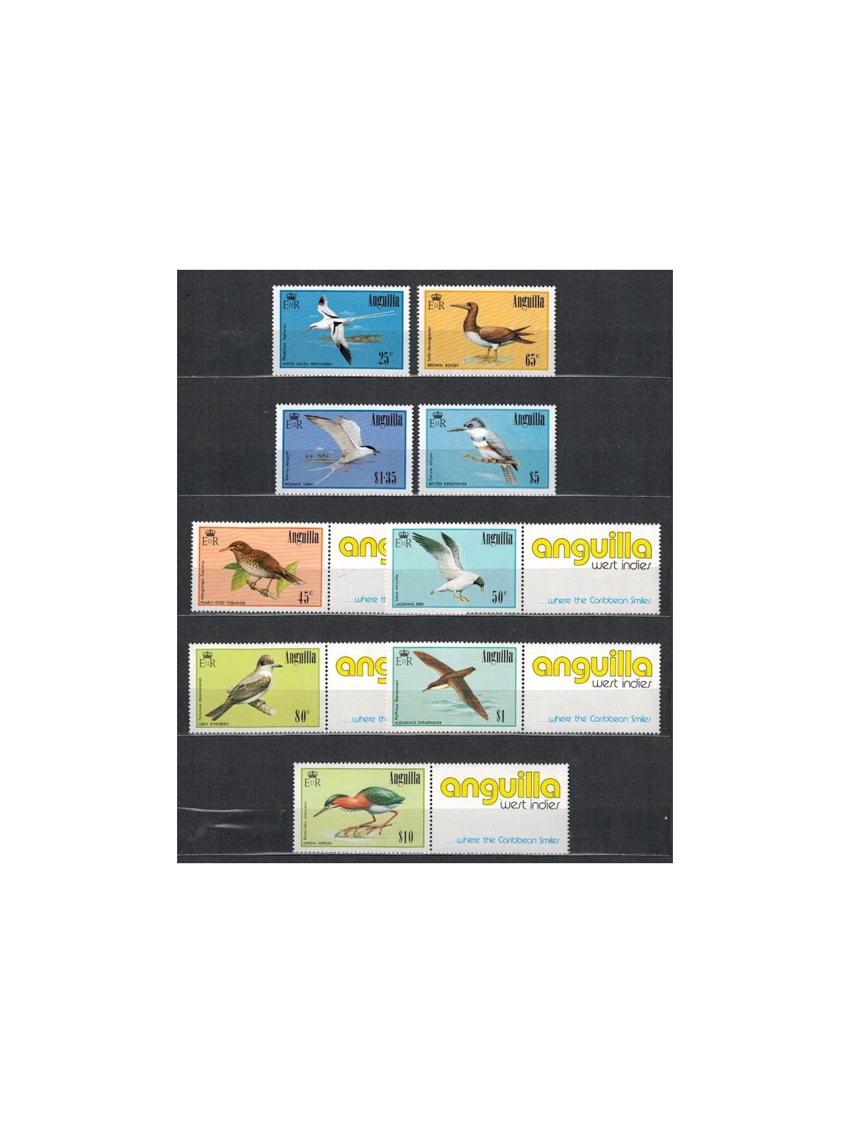 ANGUILLA 1985 Fauna, birds 9v MNH**