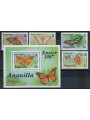 ANGUILLA 1987 Fauna, farfalle 4v + 1 BF MNH**