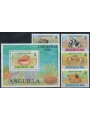 ANGUILLA 1987 Marine life 4v + 1 s/s MNH**