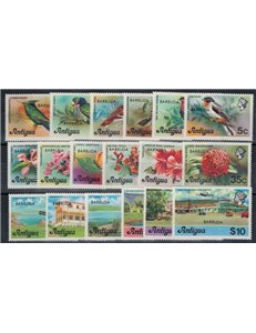 ANTIGUA 1976 Ordinary series 18v MNH**