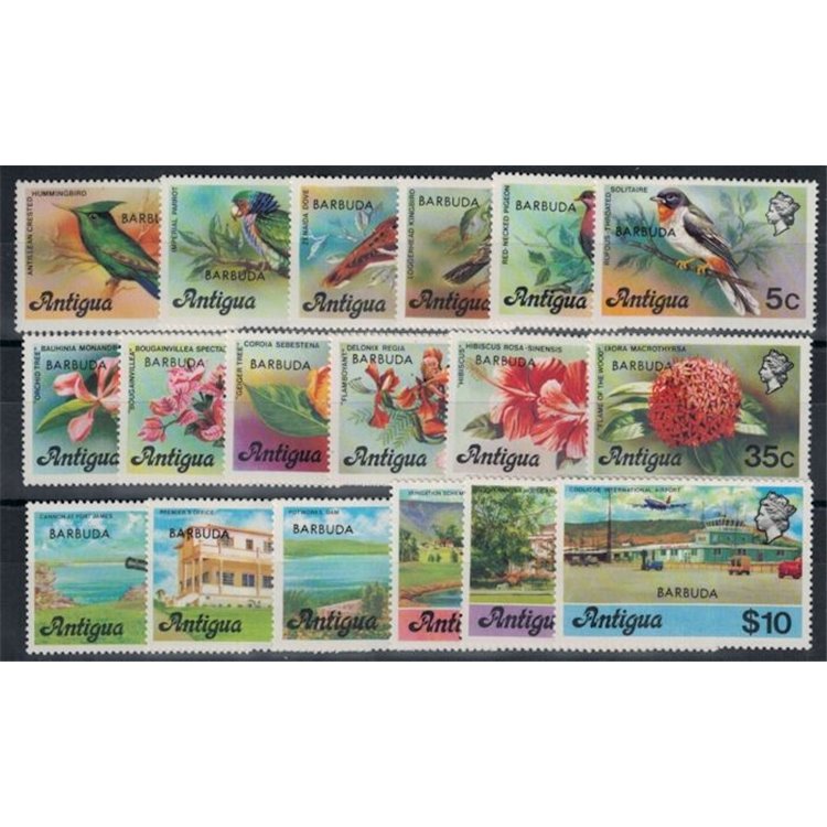 ANTIGUA 1976 Ordinary series 18v MNH**