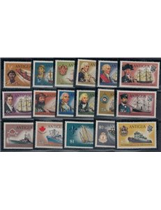 ANTIGUA 1970 Serie ordinaria 17v MNH**