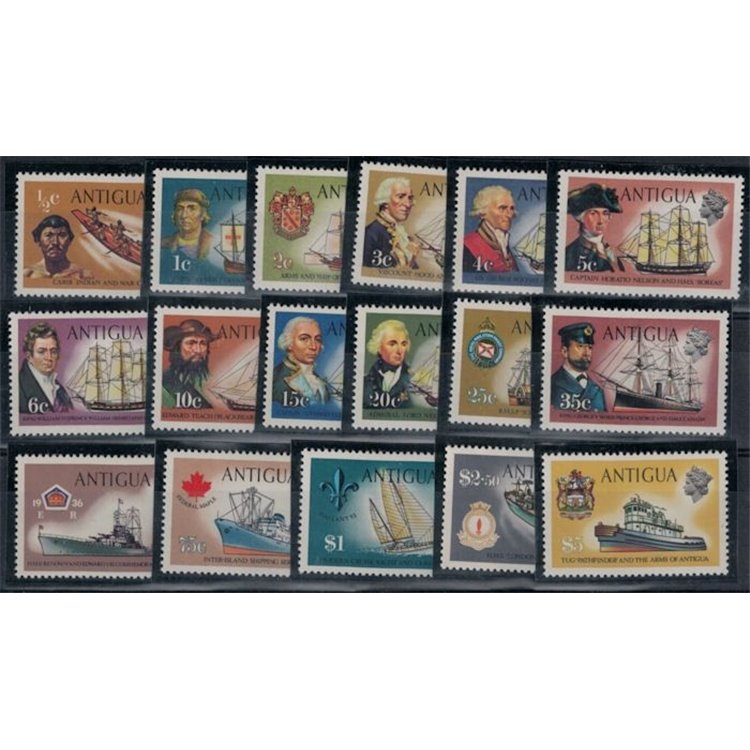 ANTIGUA 1970 Ordinary series 17v MNH**