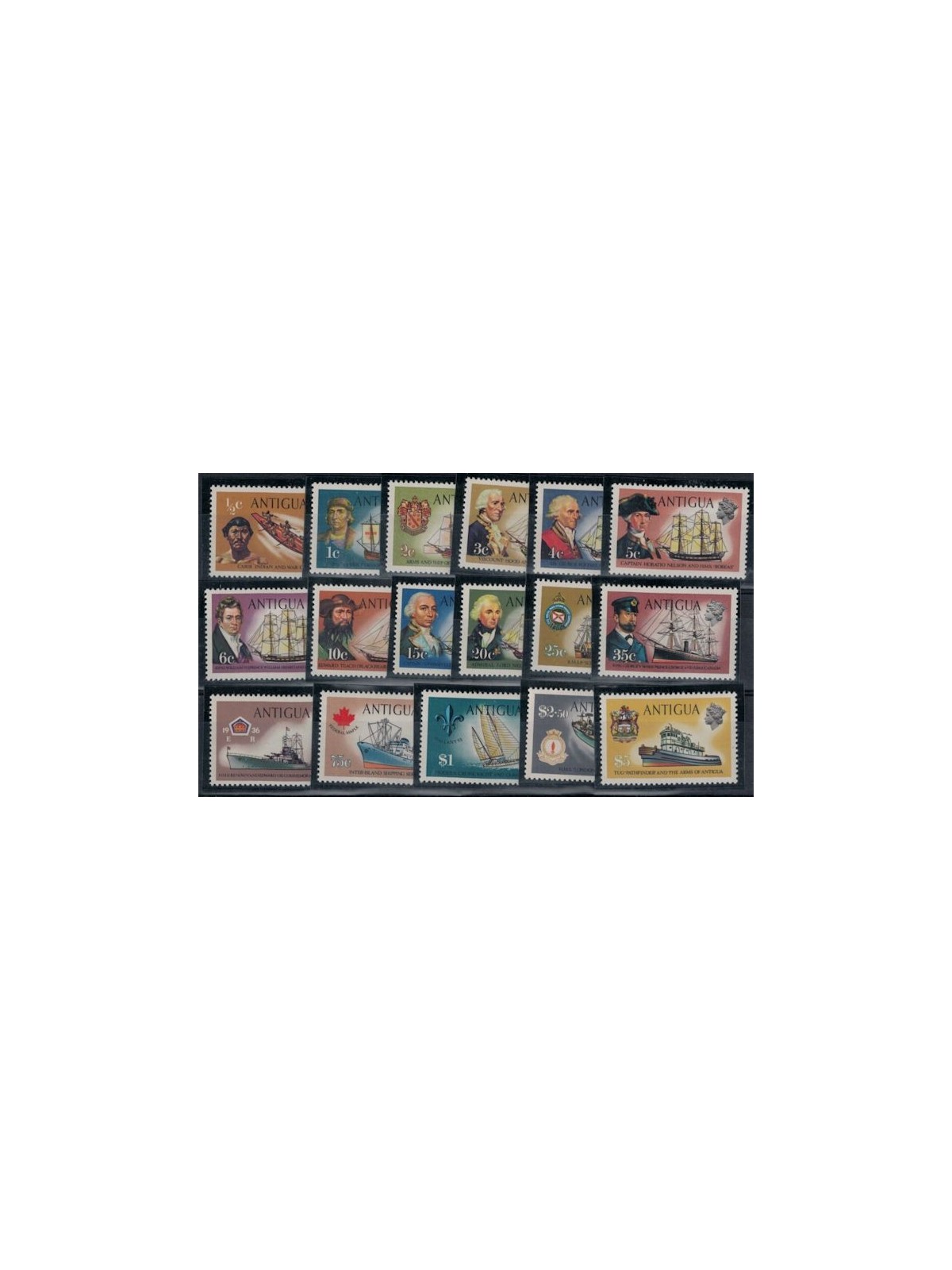 ANTIGUA 1970 Ordinary series 17v MNH**