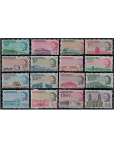 ANTIGUA 1966 Ordinary series 16v MNH**