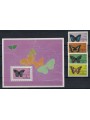 ANTIGUA E BARBUDA 1985 Fauna, farfalle 4v + 1 BF MNH**