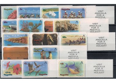 ANGUILLA 1982 Ordinary series 16v MNH**