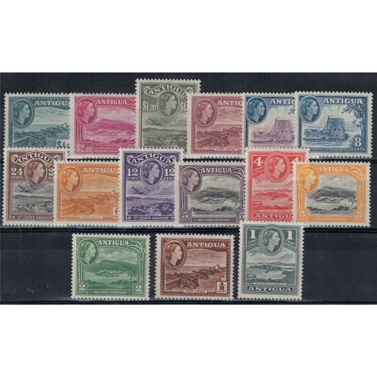 ANTIGUA 1954-56 Ordinary series 15v MNH**