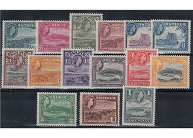 ANTIGUA 1954-56 Ordinary series 15v MNH**