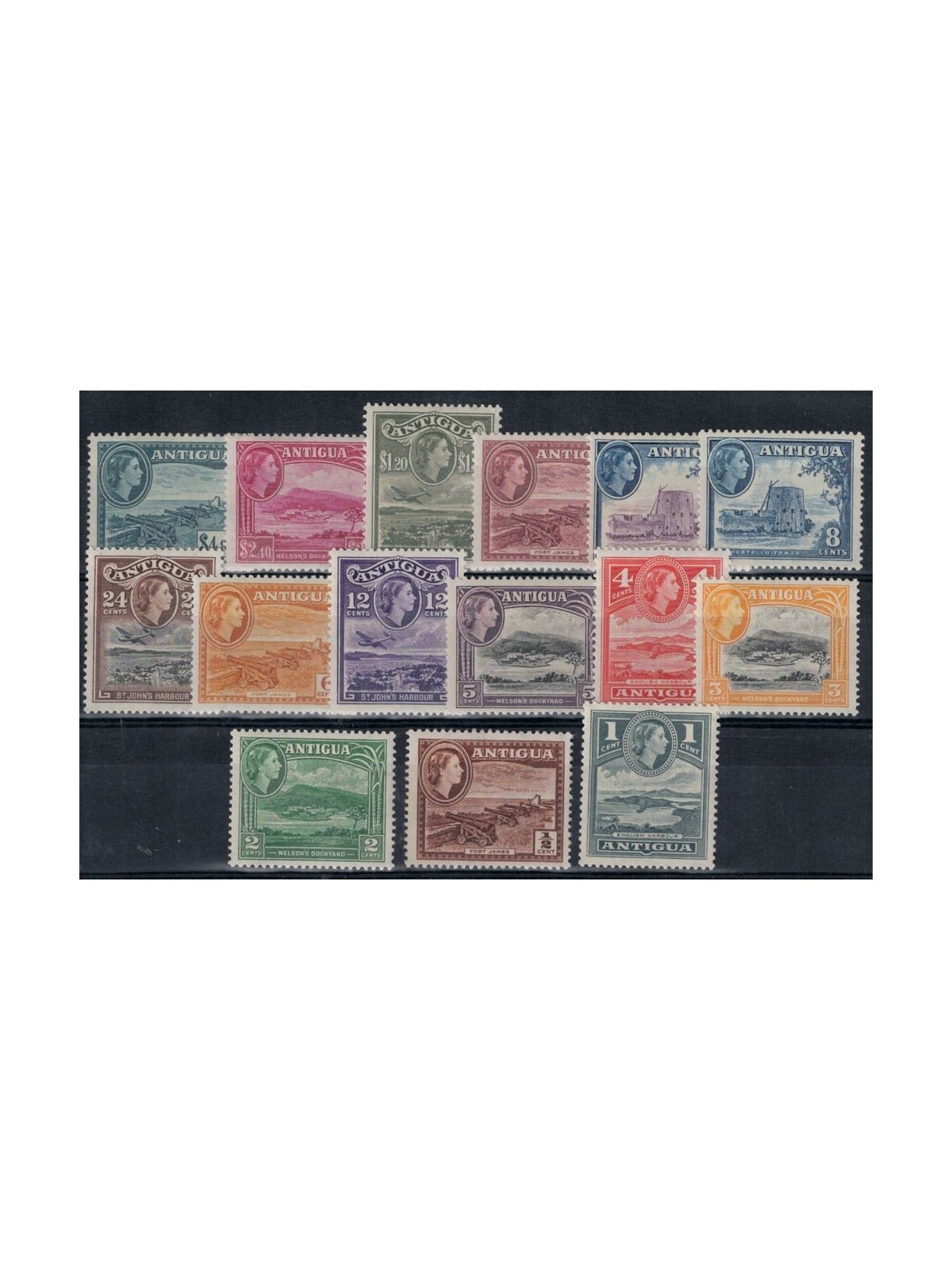 ANTIGUA 1954-56 Ordinary series 15v MNH**