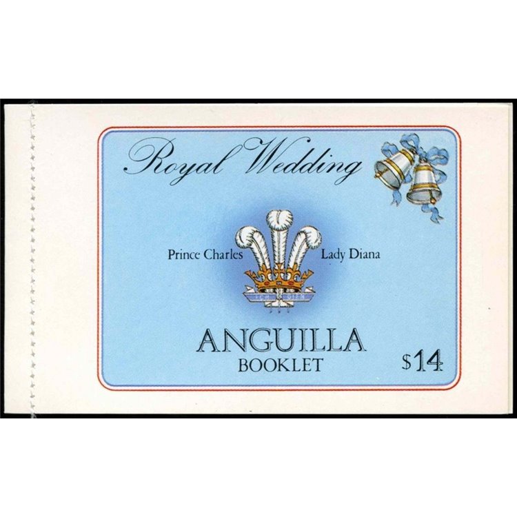 ANGUILLA 1981 Charles and Diana, Royal Wedding booklet MNH**