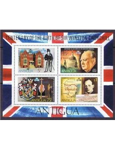 ANTIGUA 1974 Winston Churchill s/s MNH**