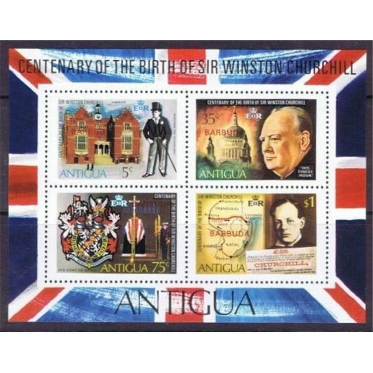 ANTIGUA 1974 Winston Churchill s/s MNH**