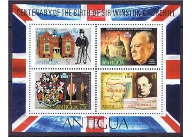 ANTIGUA 1974 Winston Churchill s/s MNH**