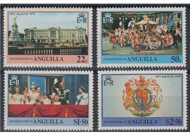 ANGUILLA 1978 Silver Jubilee 4v MNH**