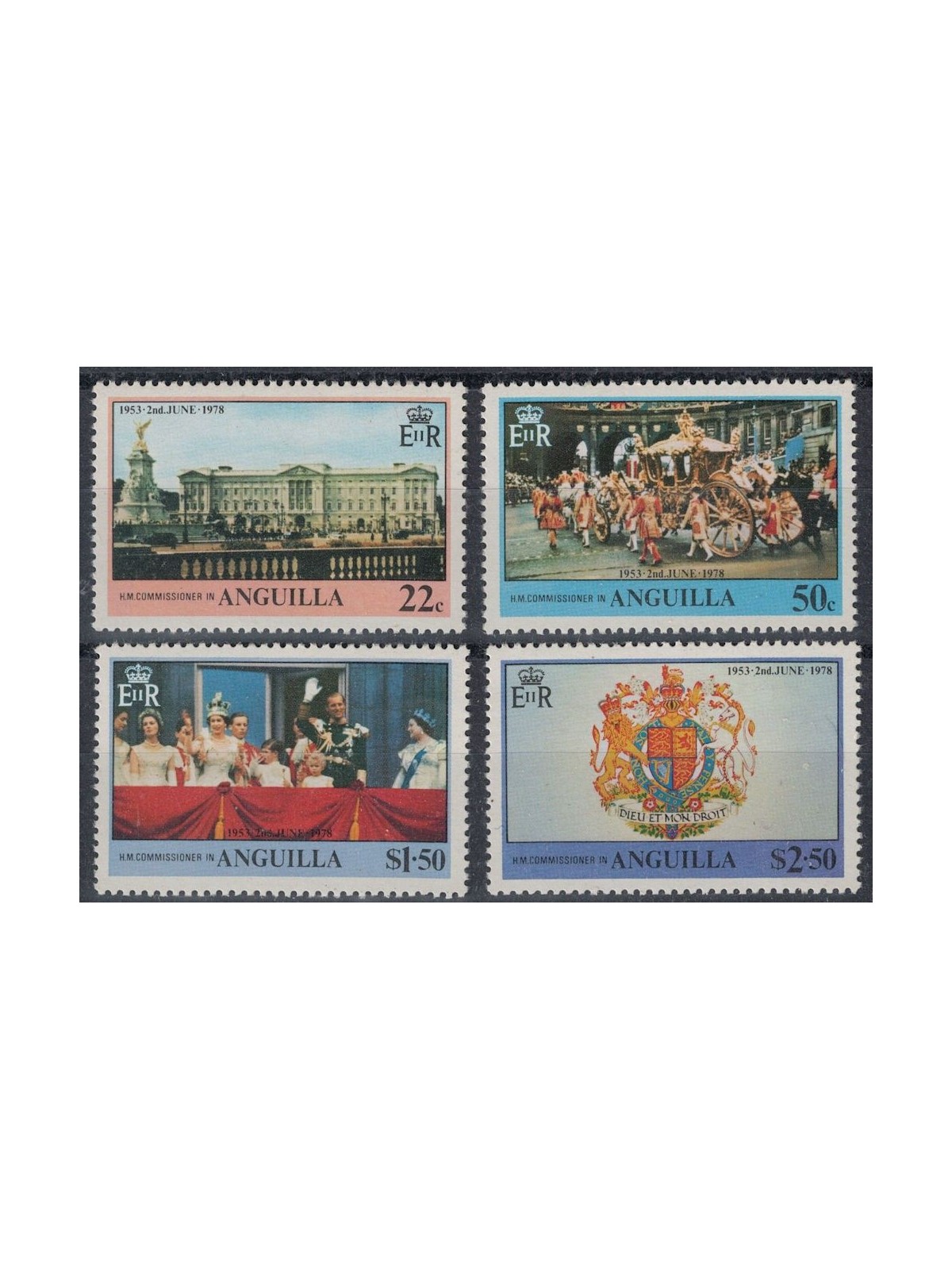 ANGUILLA 1978 Silver Jubilee 4v MNH**