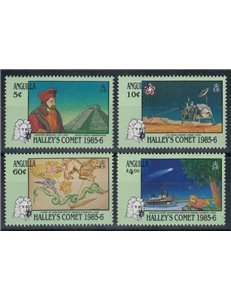ANGUILLA 1986 Halley's Comet 4v MNH**