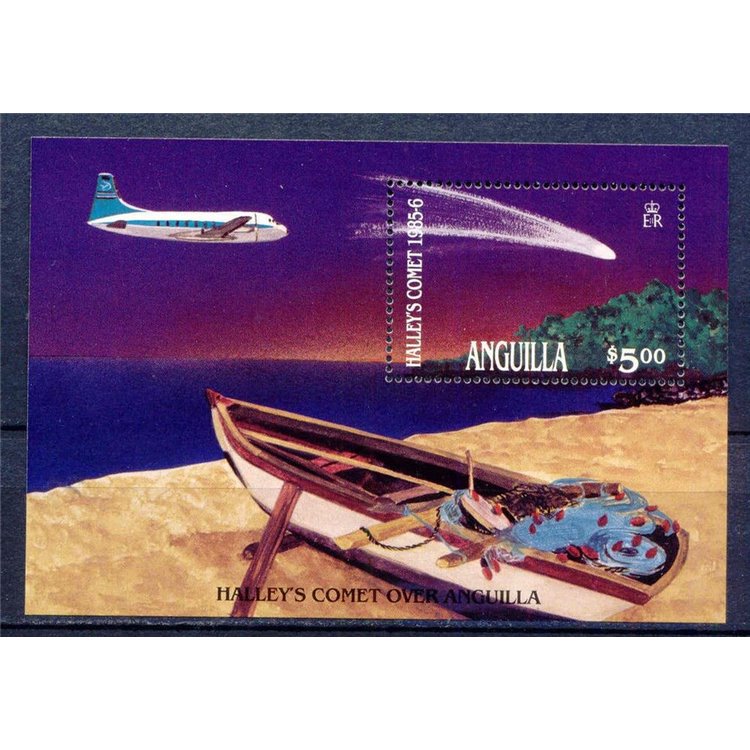 ANGUILLA 1986 Cometa di Halley - Halley's comet BF MNH**