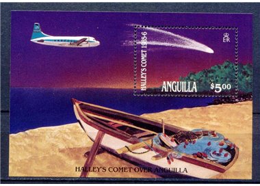 ANGUILLA 1986 Cometa di Halley - Halley's comet BF MNH**
